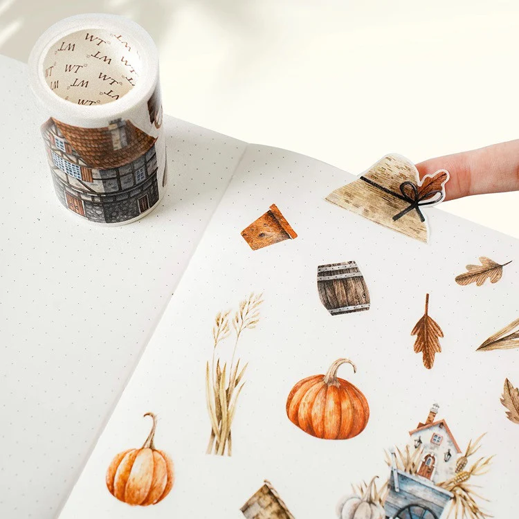 Taśma Washi Pre-Cut | Jesienna posiadłość - Image 3