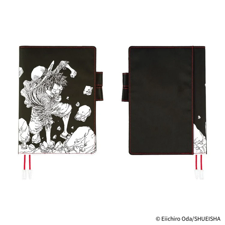 Okładka na kalendarz Hobonichi Techo A5 | One Piece: Straw Hat Luffy (Black) - Image 3