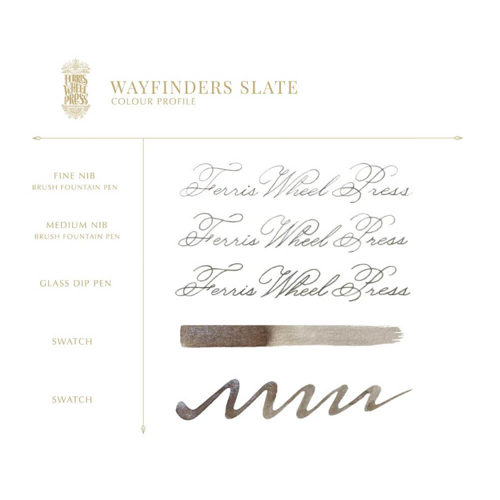Atrament Ferris Wheel Press | Wayfinders Slate 38 ml - Image 3
