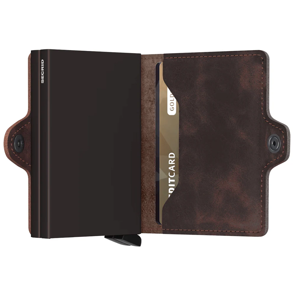 Portfel SECRID Twinwallet Vintage | Chocolate - Image 4