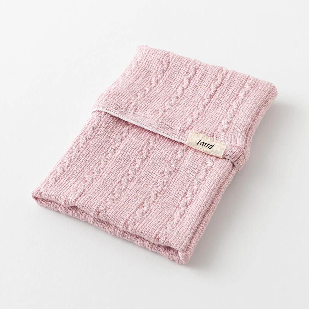 Dzianinowe etui na notatnik Midori HARAMAKI | Różowe - Image 4