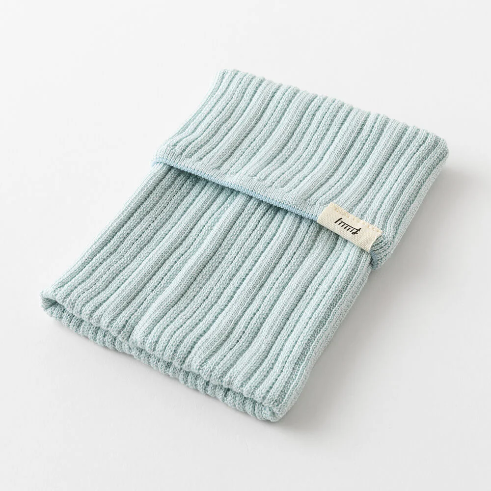 Dzianinowe etui na notatnik Midori HARAMAKI | Jasnoniebieskie - Image 4