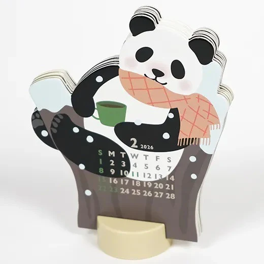 Mini kalendarz na biurko | Panda - Image 2