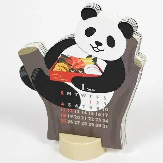 Mini kalendarz na biurko | Panda - Image 3