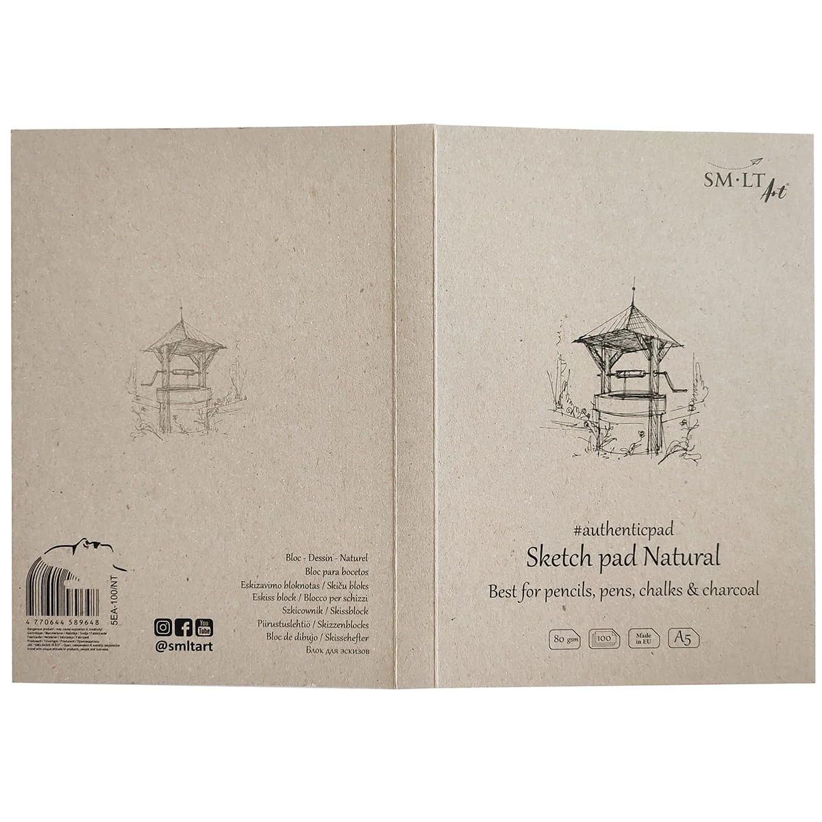 Szkicownik SM-LT Sketch Pad Natural | A5 - Image 3