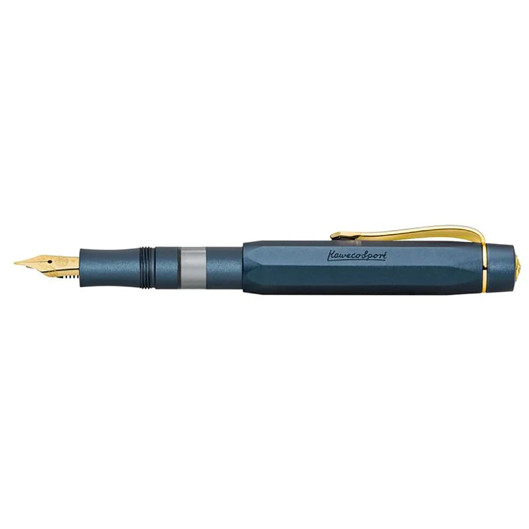 Zestaw Pióro wieczne Kaweco AL Sport Piston + Atrament | Granatowy - Image 2