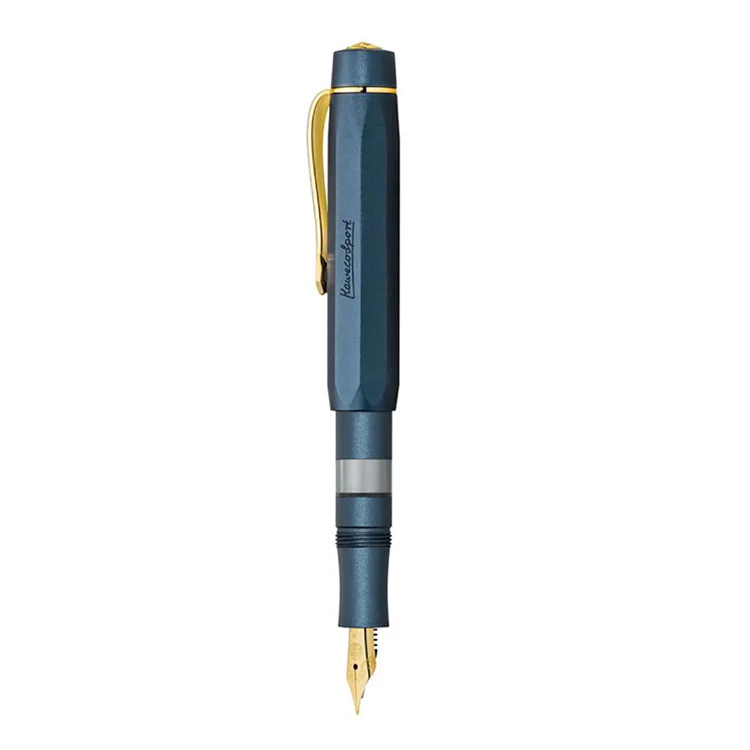Zestaw Pióro wieczne Kaweco AL Sport Piston + Atrament | Granatowy - Image 3