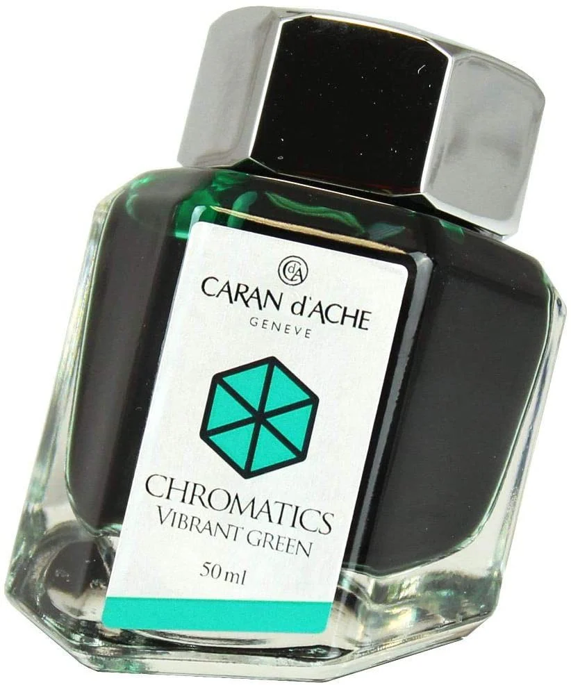 Atrament Caran D'Ache Chromatics 50 ml | Vibrant Green - Image 5