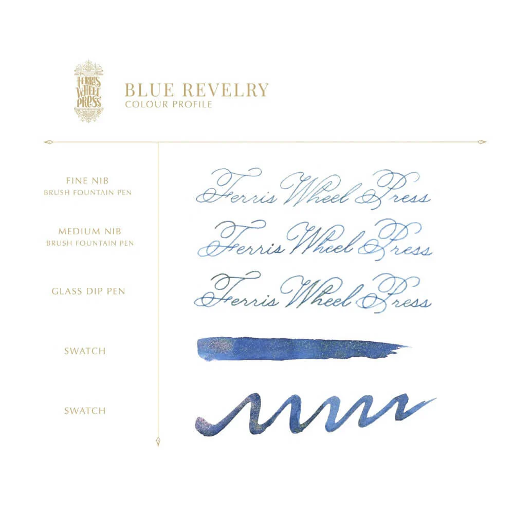 Atrament Ferris Wheel Press | Blue Revelry 38 ml - Image 3