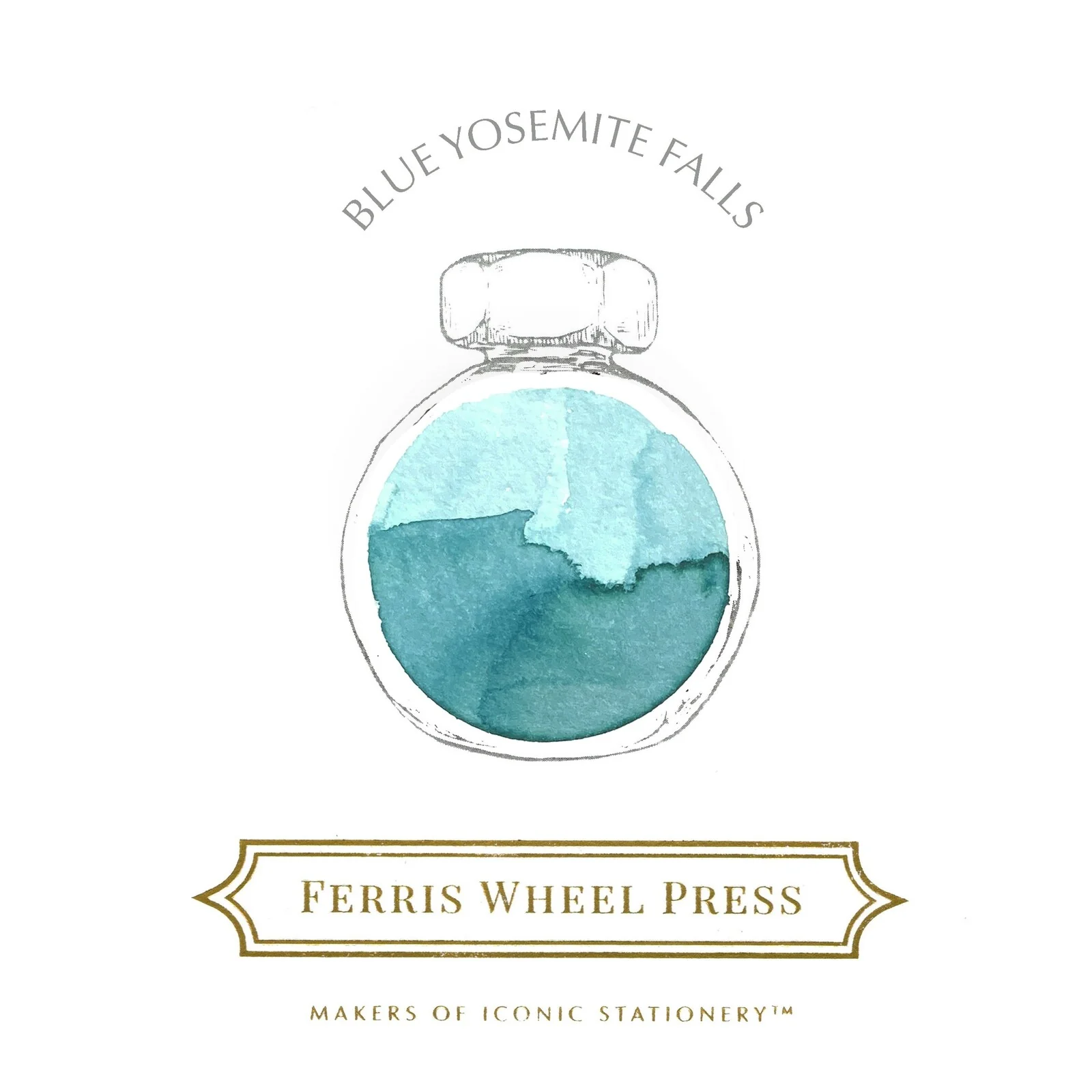 Atrament Ferris Wheel Press | Blue Yosemite Falls 38 ml - Image 2
