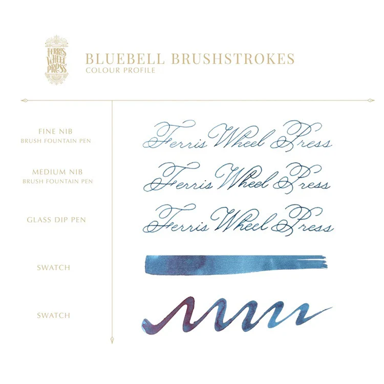 Atrament Ferris Wheel Press | Bluebell Brushstrokes 38 ml - Image 3