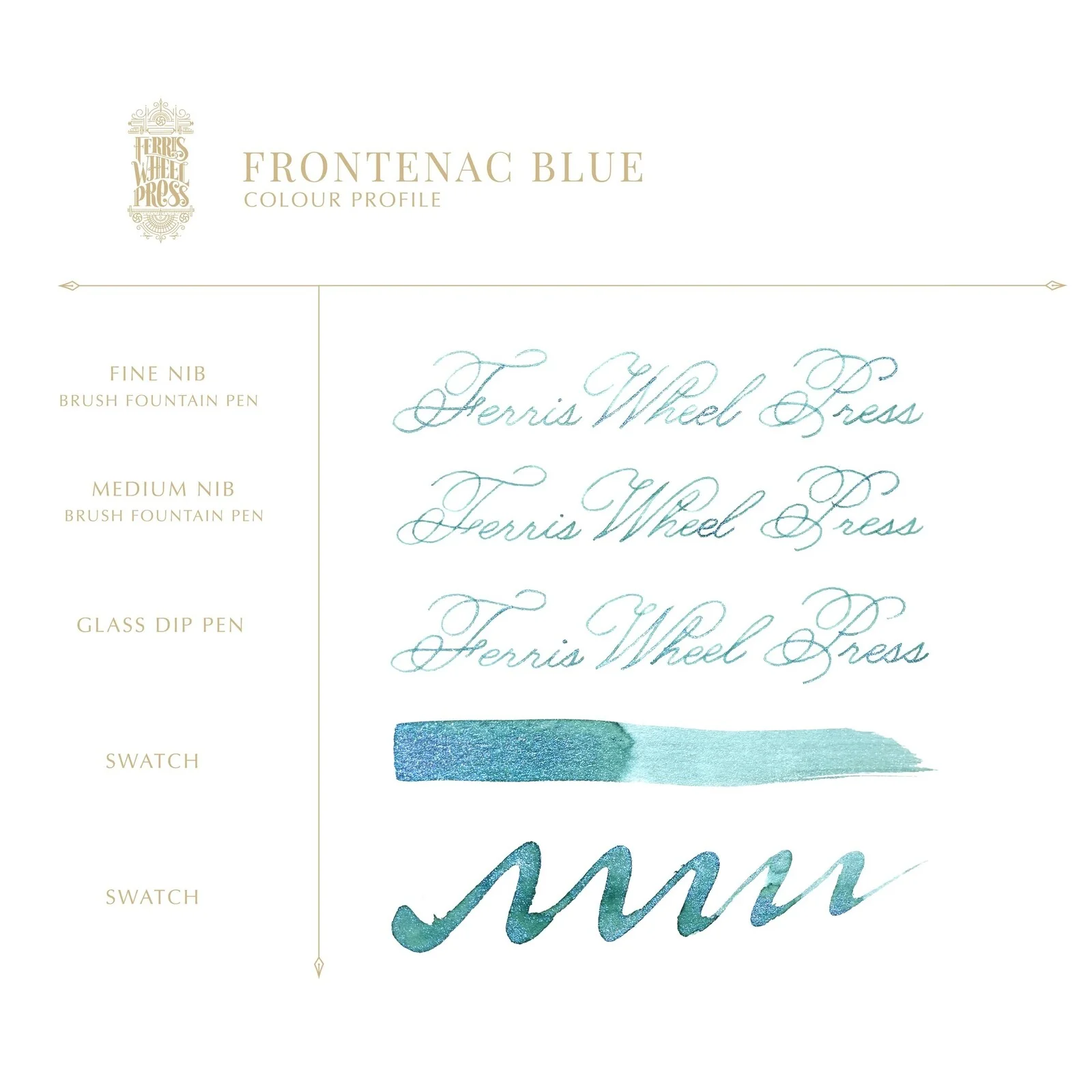 Atrament Ferris Wheel Press | Frontenac Blue Ink 38 ml - Image 3