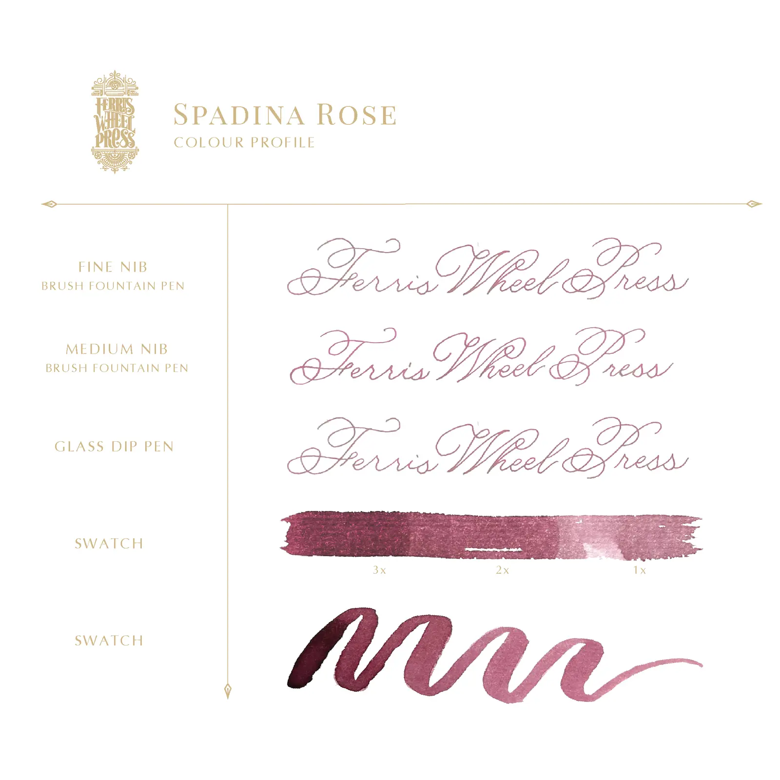 Atrament Ferris Wheel Press | Spadina Rose 38 ml - Image 3
