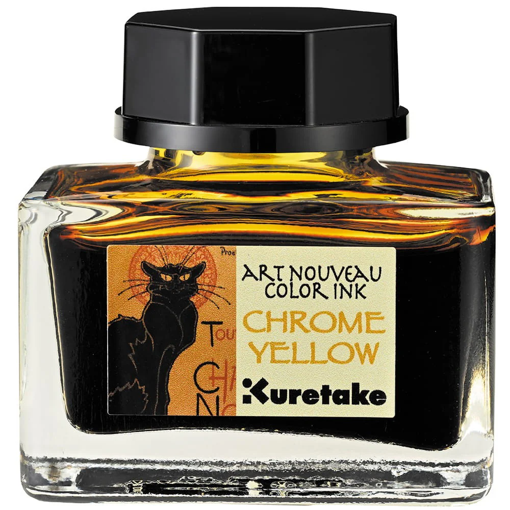 Atrament Kuretake Ink-Cafe Art Nouveau | Chrome Yellow - Image 2