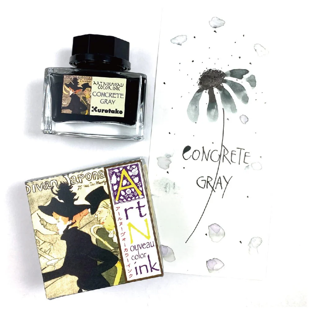 Atrament Kuretake Ink-Cafe Art Nouveau | Concrete Gray - Image 3