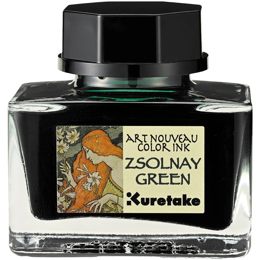 Atrament Kuretake Ink-Cafe Art Nouveau | Zsolnay Green - Image 2