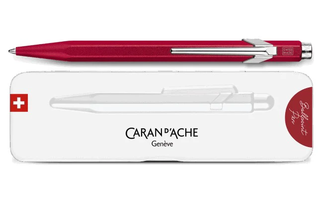 Długopis Caran D'Ache 849 | Colormat X | Czerwony - Image 2