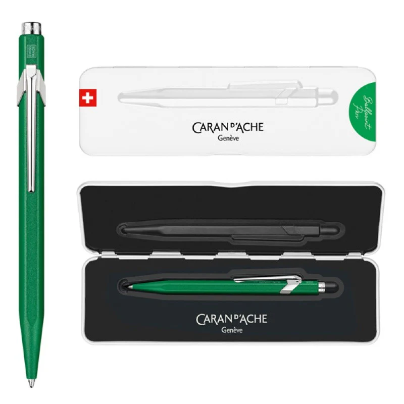 Długopis Caran D'Ache 849 | Colormat X | Zielony - Image 4