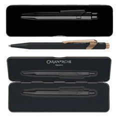 Długopis Caran D'Ache 849 Czarny Mat GT Różowe Złoto | Edycja Limitowana - Image 6