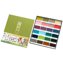 Farby akwarelowe Kuretake Gansai Tambi 24 kolory Art nouveau - Image 5