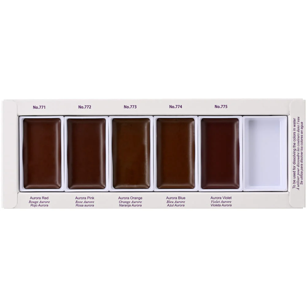 Farby akwarelowe Kuretake Gansai Tambi Granulating Colors 5 sztuk - Image 2