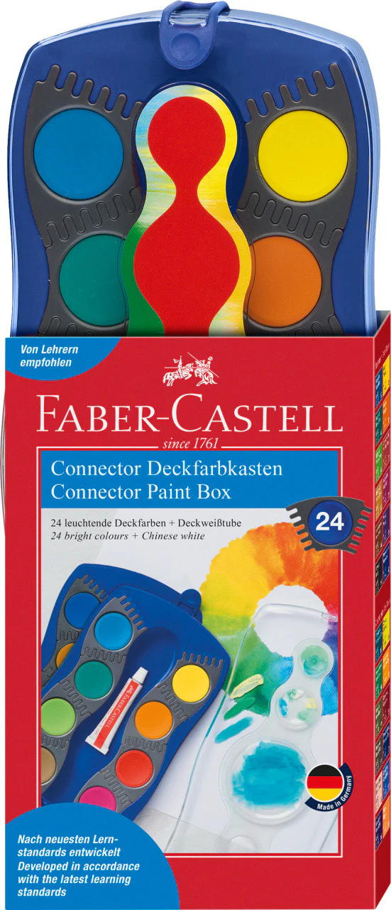 Farby szkolne Connector Faber-Castell | 24 kolory - Image 2