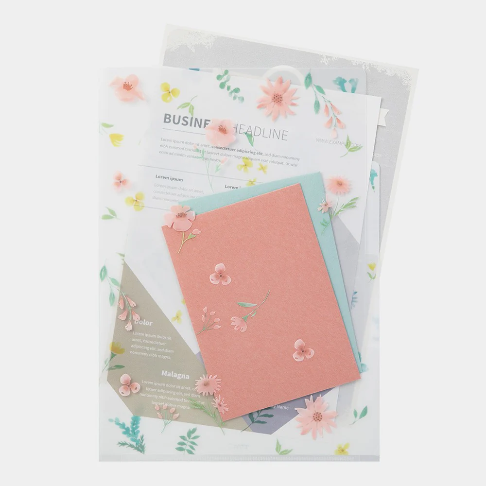 Folder Midori A4 | Kwiaty - Image 3