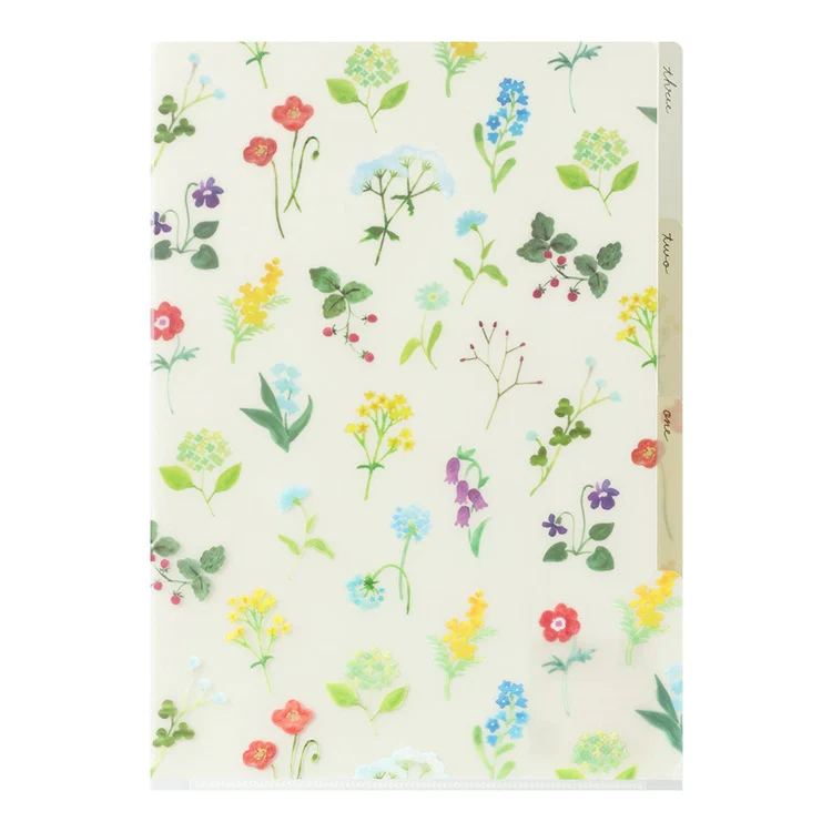 Folder Midori A4 | Polne kwiaty