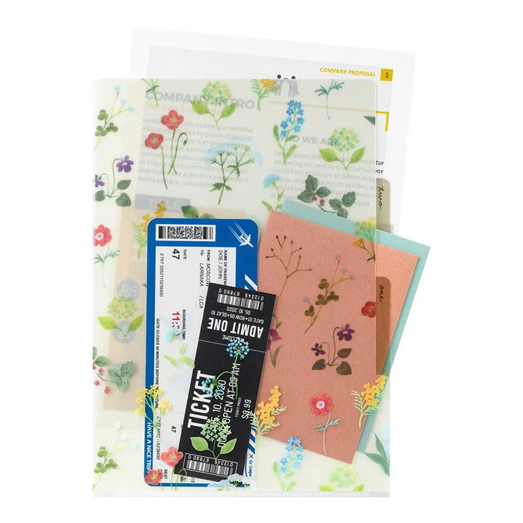 Folder Midori A4 | Polne kwiaty - Image 3