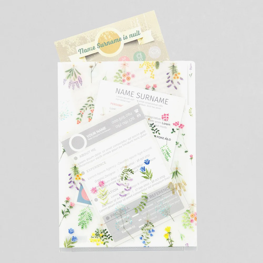 Folder Midori A5 | Suszone kwiaty - Image 4