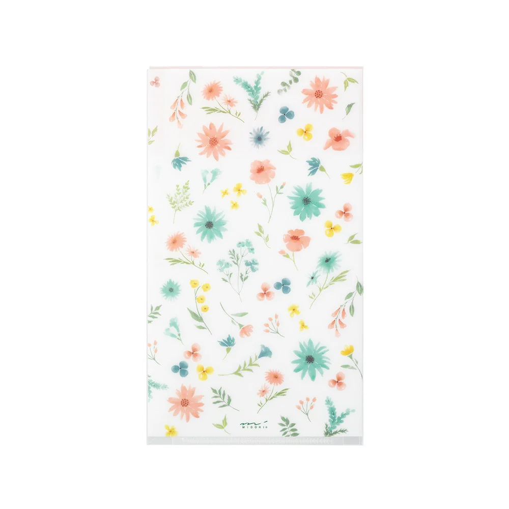 Folder z klapką Midori A5 | Kwiaty - Image 2