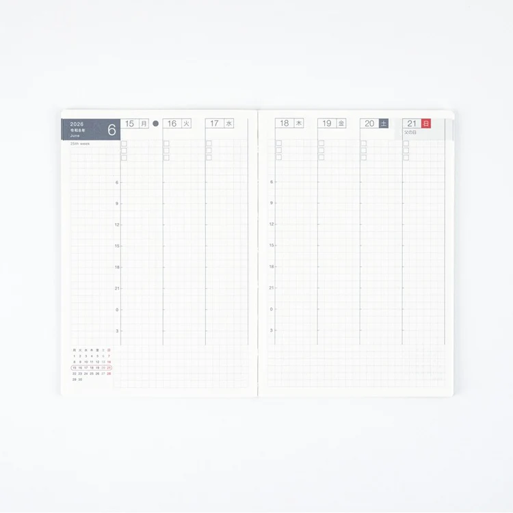 Kalendarz tygodniowy Hobonichi Spring 2026 | A6 - Image 4