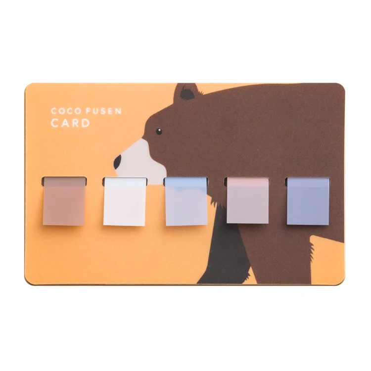 Karteczki indeksujące Kanmido Coco Fusen Card | Zwierzęta - Image 13