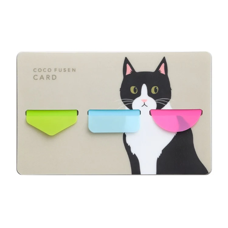 Karteczki indeksujące Kanmido Coco Fusen Card | Zwierzęta - Image 6