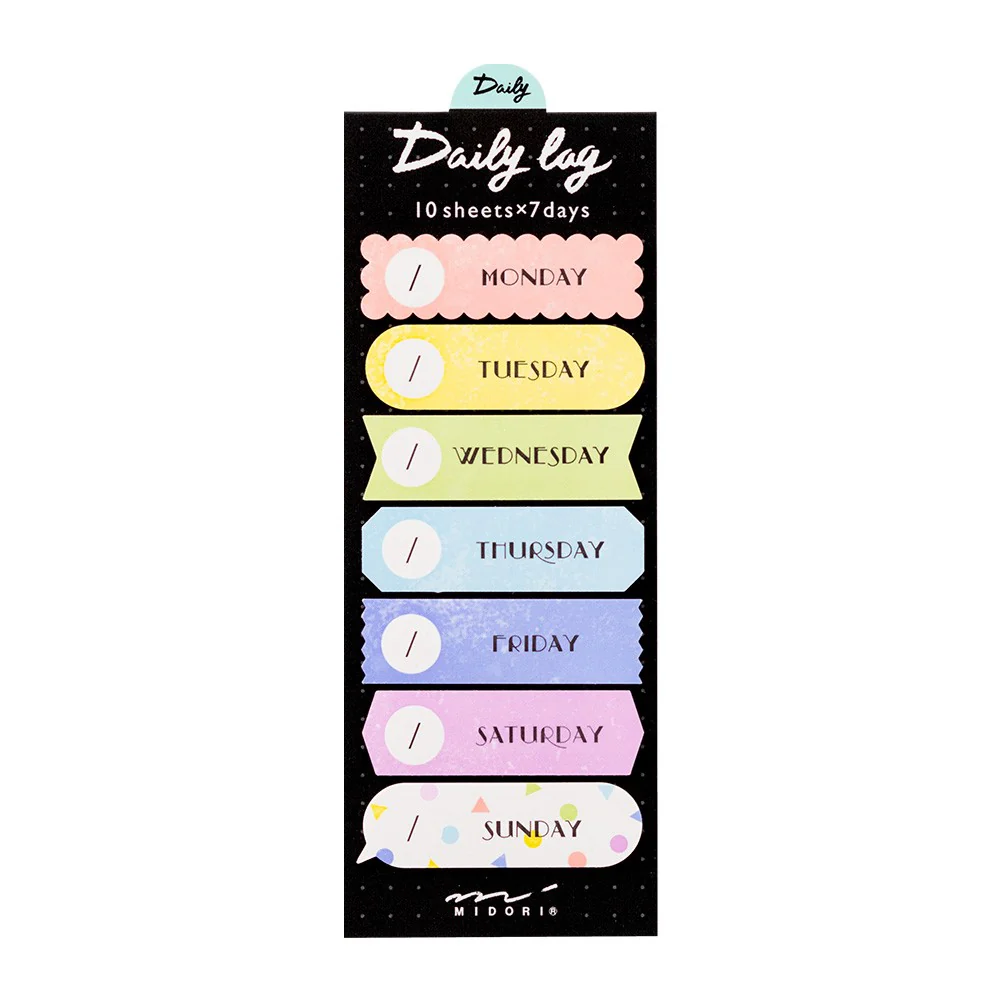 Karteczki Midori Sticky Notes Journal Daily Log Kolorowy - Image 2