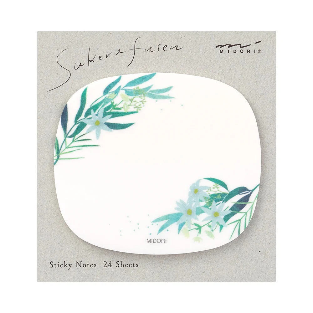 Karteczki samoprzylepne Midori Sakura Fusen Transparentne | Liście - Image 3
