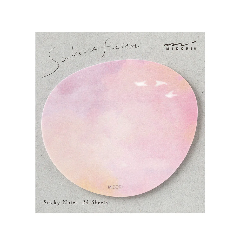 Karteczki samoprzylepne transparentne Midori Sakura Fusen | Zachód słońca - Image 2
