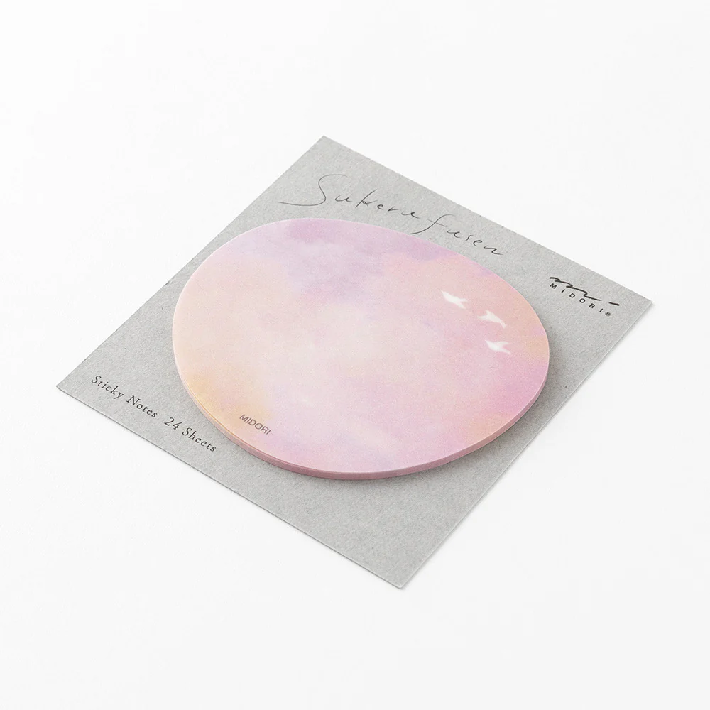 Karteczki samoprzylepne transparentne Midori Sakura Fusen | Zachód słońca - Image 3