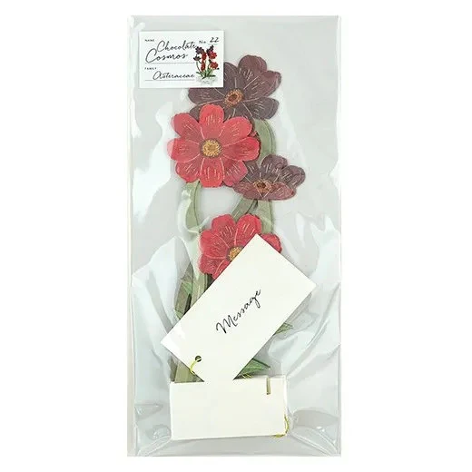 Kartka okolicznościowa 3D Blooming | Kosmosy krwistoczerwone - Image 4