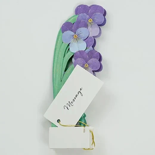 Kartka okolicznościowa 3D Blooming mini | Fiołek - Image 3