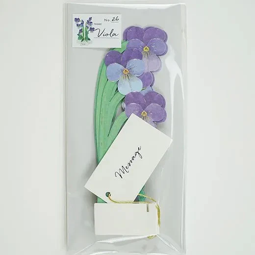 Kartka okolicznościowa 3D Blooming mini | Fiołek - Image 4