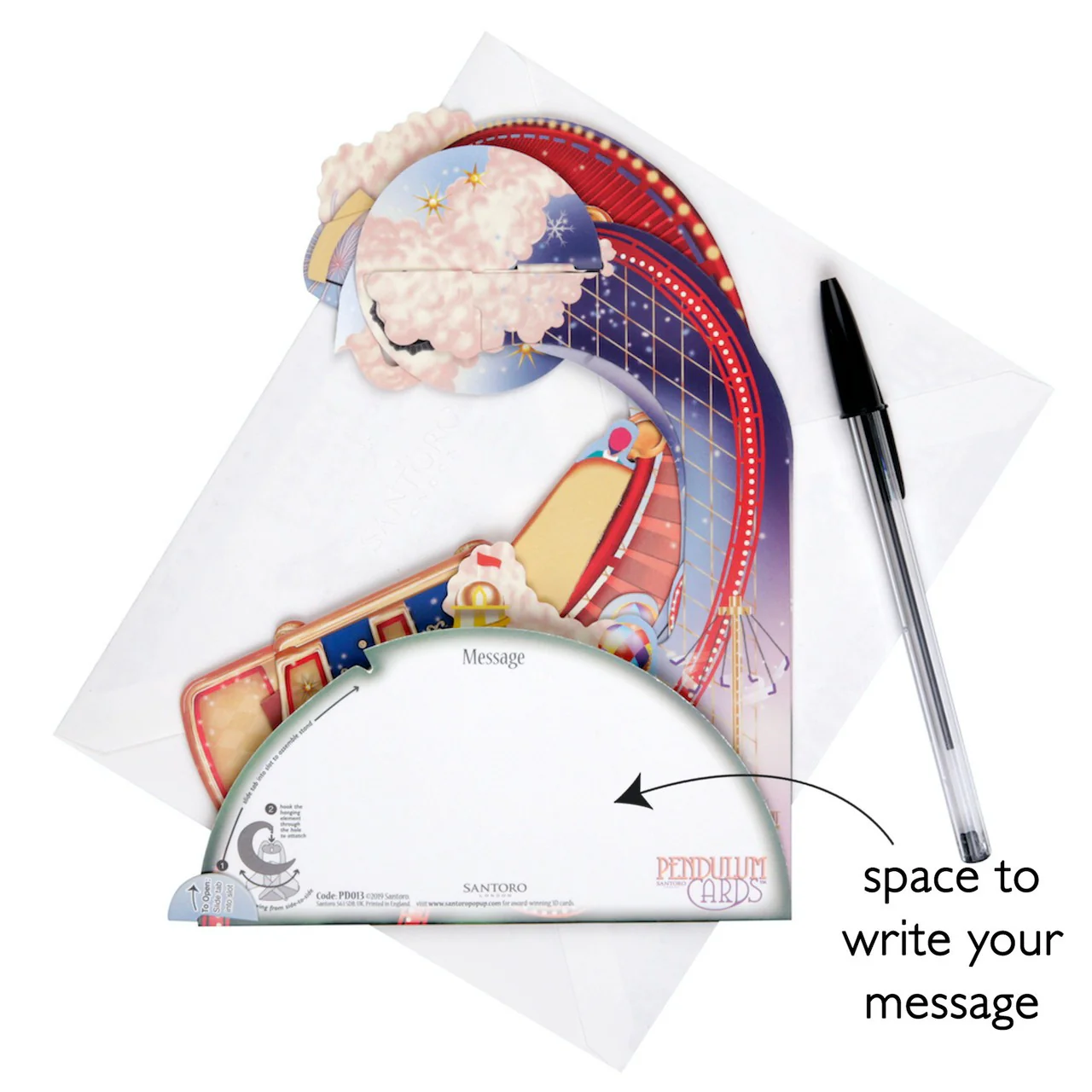 Kartka okolicznościowa Santoro Pendulum Cards | Koty na bujanym fotelu - Image 2