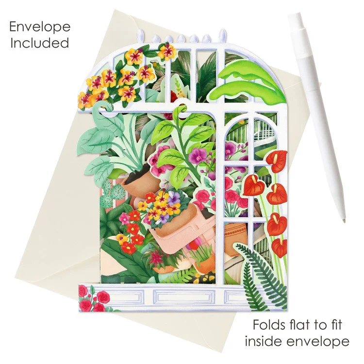 Kartka okolicznościowa Santoro Swing Cards | Ogród botaniczny - Image 2