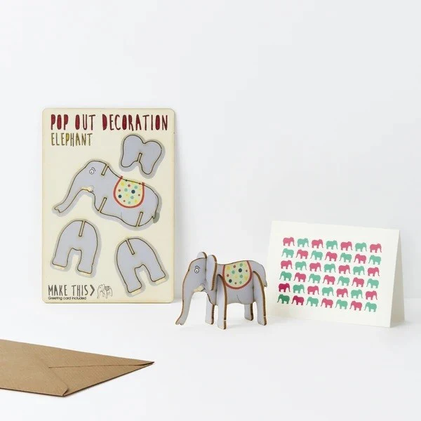 Kartka Pop Out Card Decoration | Słoń - Image 2