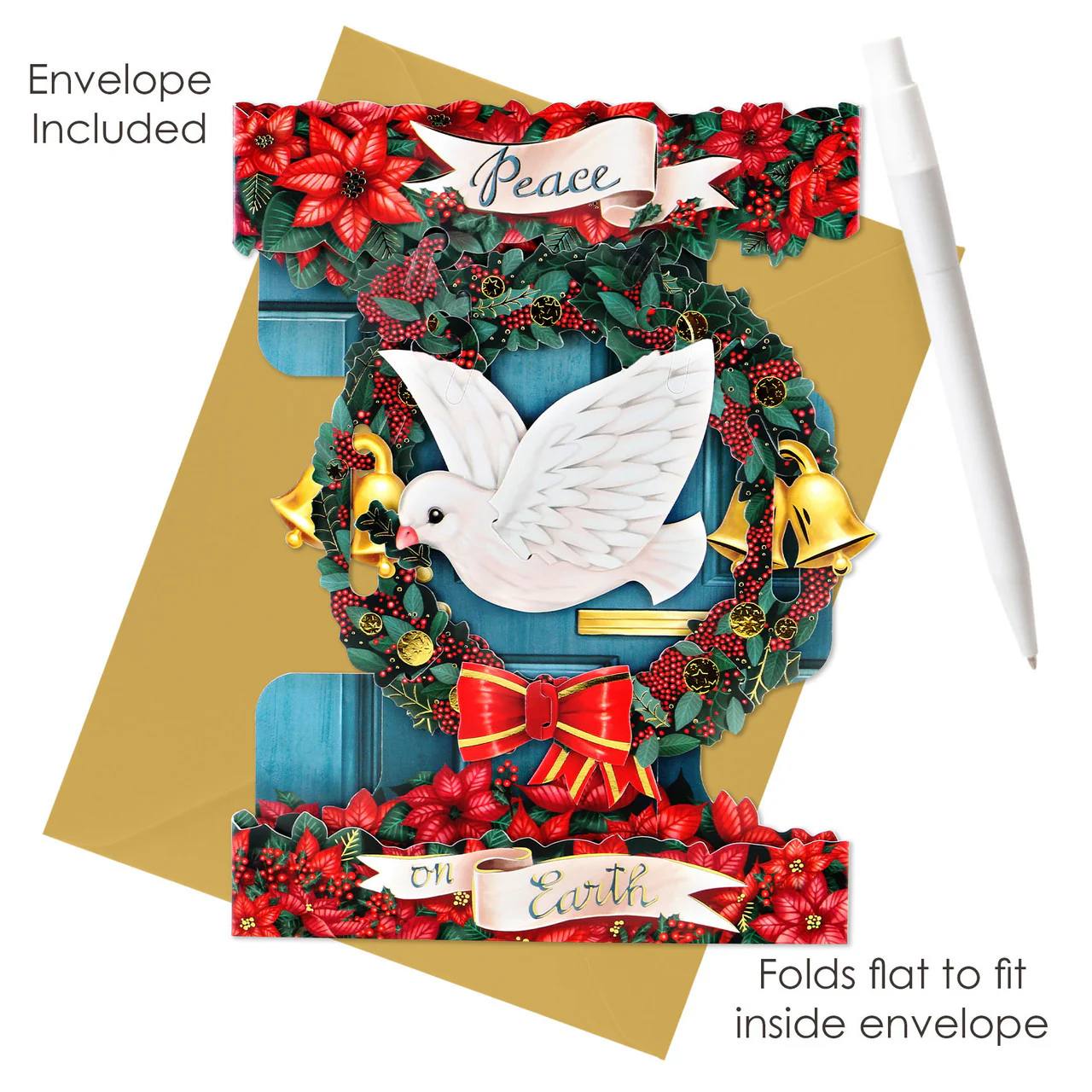 Kartka Świąteczna Santoro Swing Cards | Pokój na świecie - Image 2