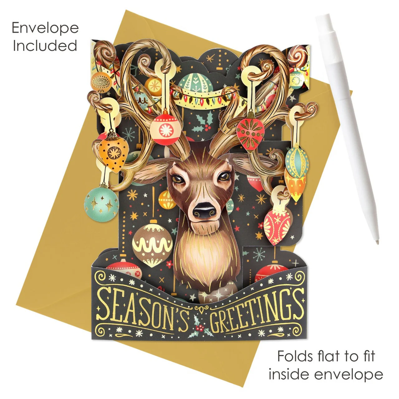 Kartka Świąteczna Santoro Swing Cards | Renifer - Image 3