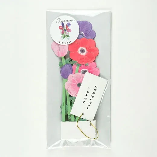 Kartka urodzinowa 3D Blooming | Zawilce - Image 3