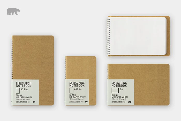 Kołonotatnik TRC Spiral Ring Notebook | MD White B6 - Image 3