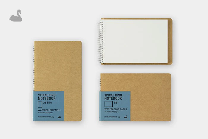 Kołonotatnik TRC Spiral Ring Notebook | Watercolor Paper A5 Slim - Image 3