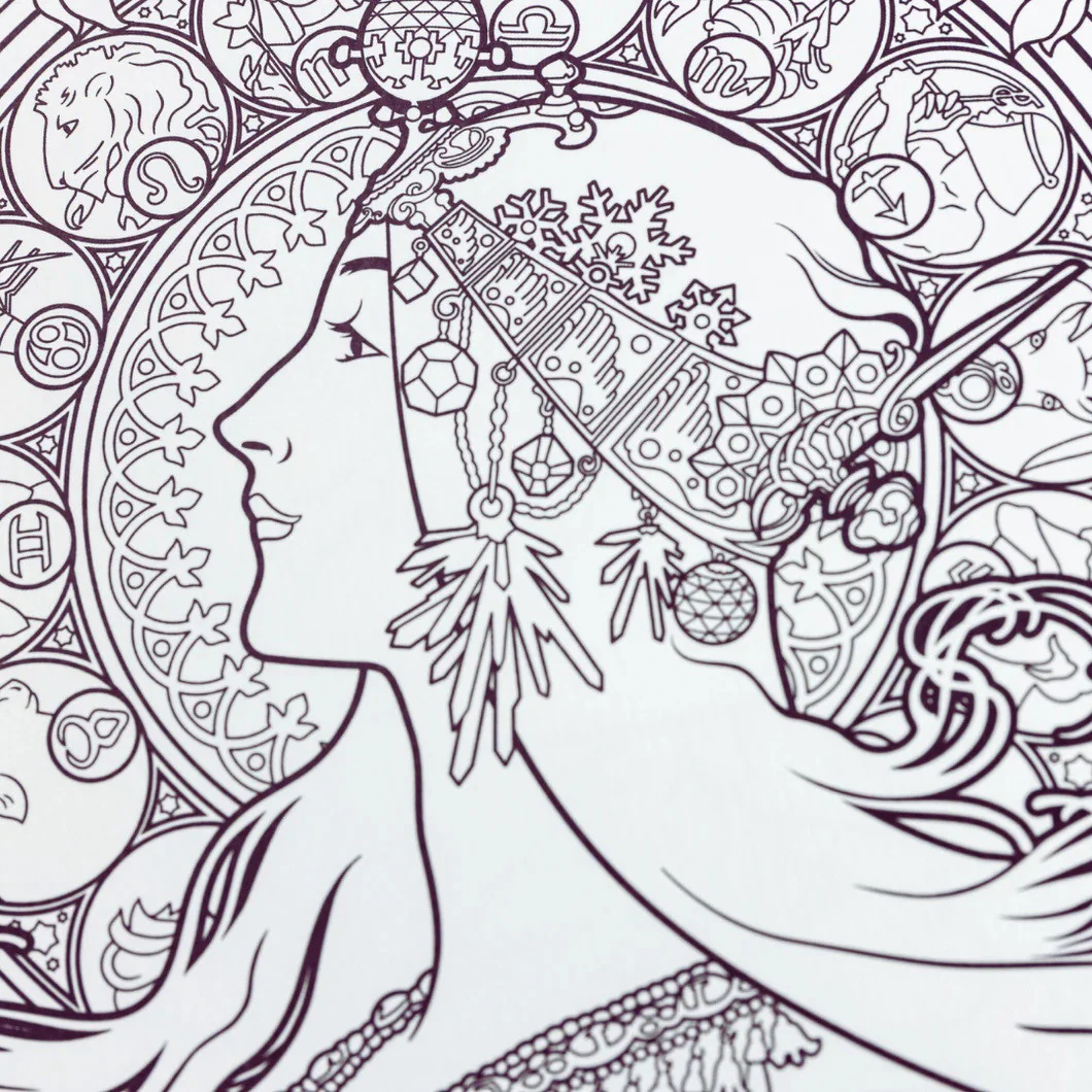 Kolorowanka | Alfons Mucha - Image 4